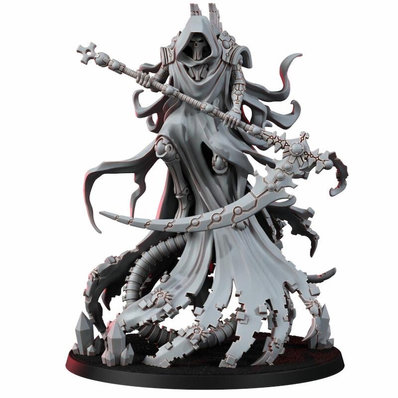 Necrocyborg Colhedor do Vazio | Miniaturas de Resina 16k | 28 mm 32 mm para Jogos de Mesa | Sem Pintura imagem 2