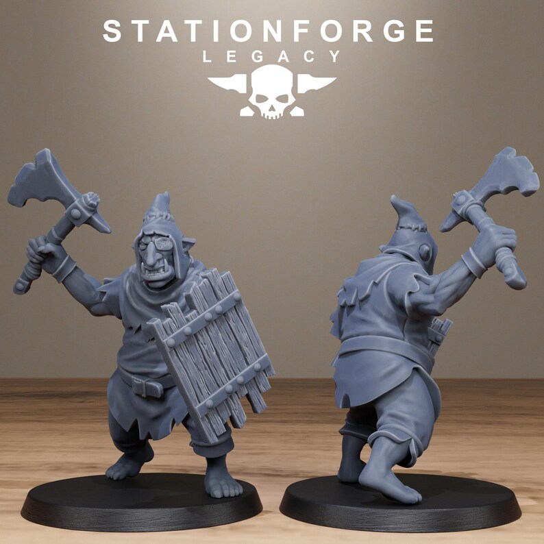 Legacy Chaosvale Hobgoblins | Station Forge 16k Resin Miniatures | 28mm 32mm Tabletop Wargaming | Unpainted image 10