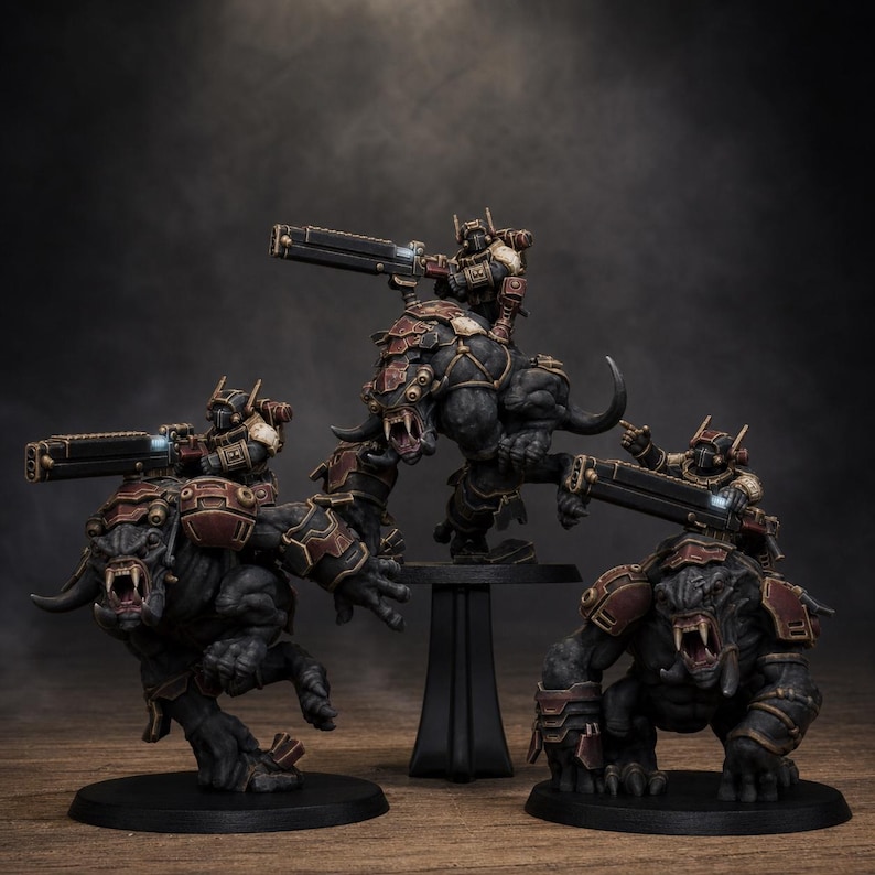 Tarion Beasts | Station Forge 16k Resin Miniatures | 28mm 32mm Tabletop Wargaming | Unpainted image 1