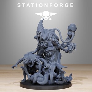 Scavenger Lotharius | Station Forge 16k Resin Miniatures | 28 mm 32 mm Tabletop Wargaming | Ongeverfd afbeelding 6