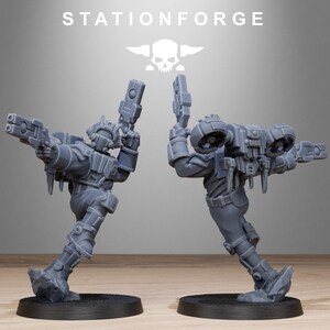 Tarion Skyguards | Station Forge 16k Resin Miniatures | 28mm 32mm Tabletop Wargaming | Unpainted 画像 5