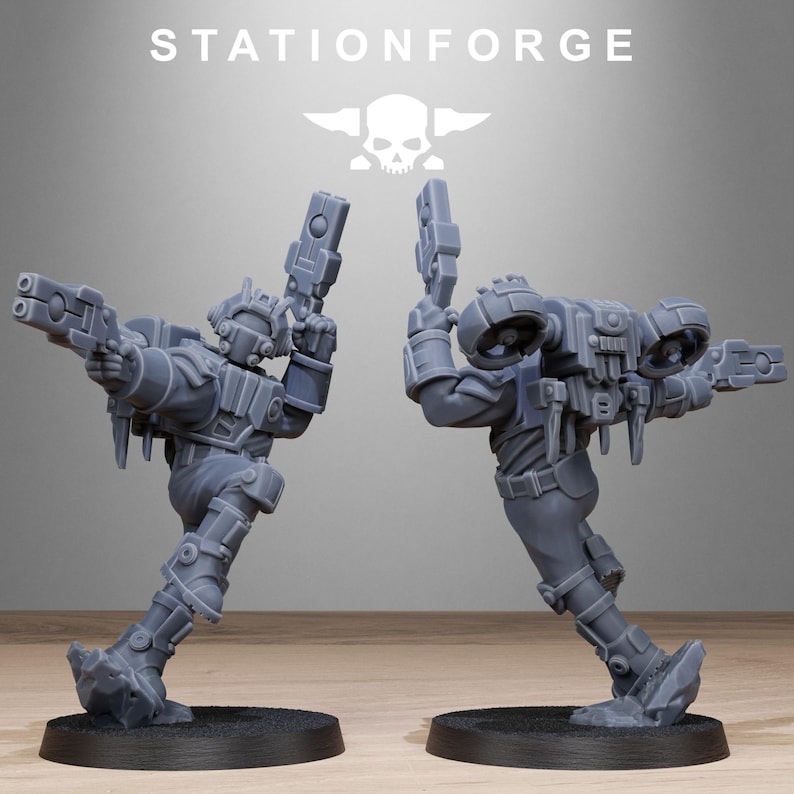 Tarion Skyguards | Station Forge 16k Resin Miniatures | 28mm 32mm Tabletop Wargaming | Unpainted 画像 5