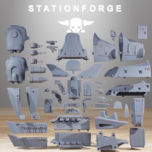Vaskar Dropship | Station Forge 16k Resin Miniatures | 28mm 32mm Tabletop Wargaming | Unpainted image 8