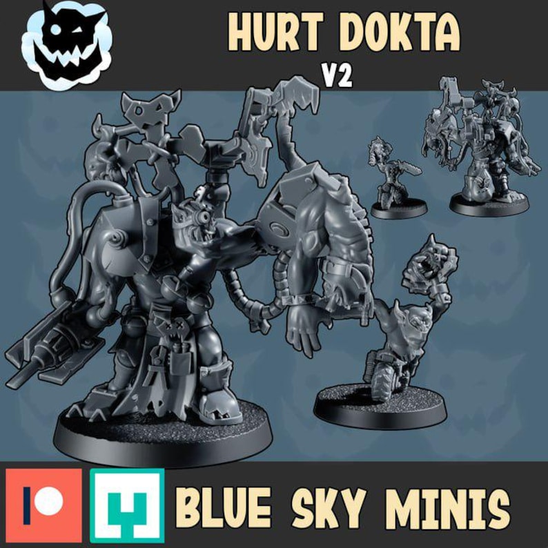 Hurt Dokta - Orc Character - 16k Resin - Orcs / Tabletop / Wargaming / Grimdark image 2