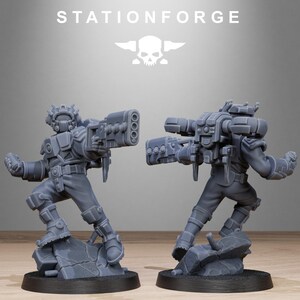 Tarion Skyguards | Station Forge 16k Resin Miniatures | 28mm 32mm Tabletop Wargaming | Unpainted 画像 9