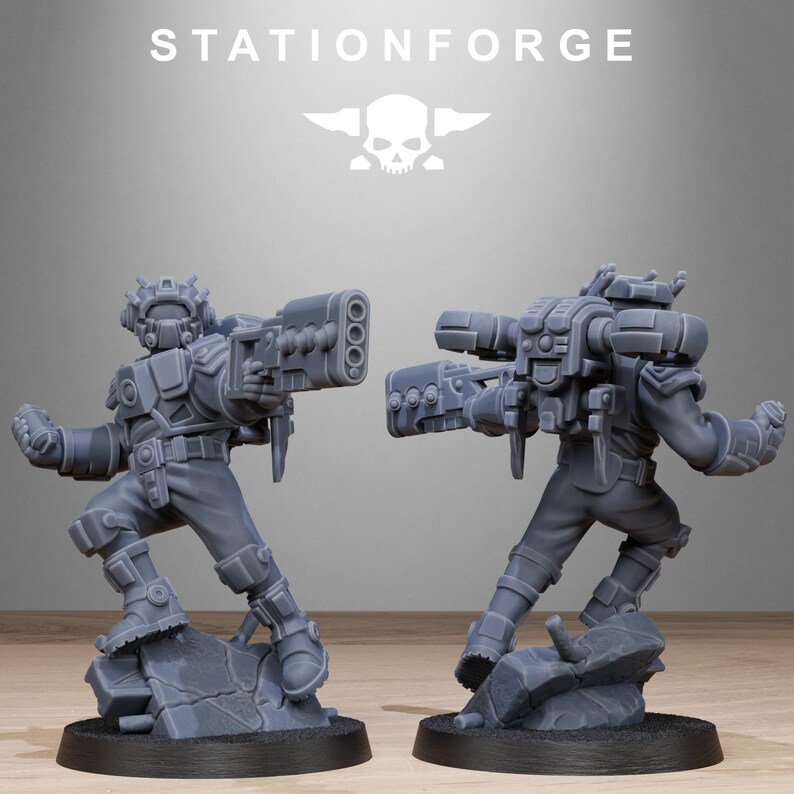 Tarion Skyguards | Station Forge 16k Resin Miniatures | 28mm 32mm Tabletop Wargaming | Unpainted 画像 9