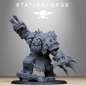 Orks Metjaw Boss | Station Forge 16k Resin Miniatures | 28mm 32mm Tabletop Wargaming | Unpainted image 9