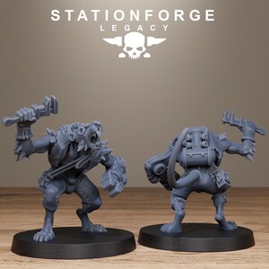 Rotfang Infantry | Station Forge 16k Resin Miniatures | 28mm 32mm Tabletop Wargaming | Unpainted image 8