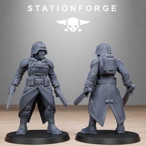 Sœurs d'Acier Grimguard | Figurines en résine Station Forge 16k | 28 mm et 32 mm | Jeux de figurines | Non peintes image 5
