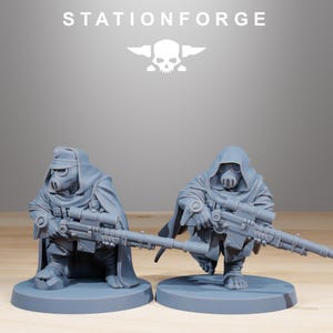 GrimGuardSkulldarts | Station Forge 16k Resin Miniatures | 28mm 32mm Tabletop Wargaming | Unpainted image 6