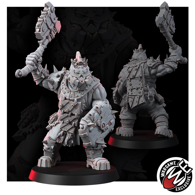 Chaos Renegades Of Pain Bulls | 16k Resin Miniatures | 28mm 32mm Tabletop Wargaming | Unpainted image 7
