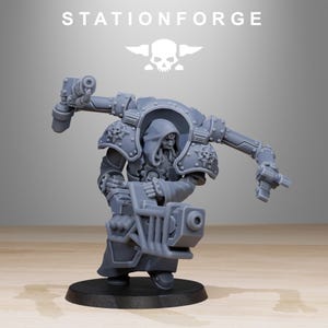 Plünderer-Infanterie (Volatiles) | Station Forge 16k Resin-Miniaturen | 28 mm/32 mm Tabletop-Wargaming | Unbemalt Bild 10