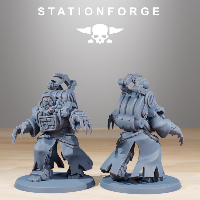 Scavenger Droitex MK3 / Station Forge Miniature in resina 16k / 28 mm 32 mm Wargaming da tavolo / Non dipinte immagine 3