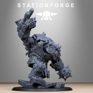 Orks Metjaw Boss | Station Forge 16k Resin Miniatures | 28mm 32mm Tabletop Wargaming | Unpainted image 4