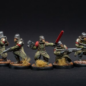 Grimguard Trench Runners / Miniature in resina 16k di Station Forge / 28 mm 32 mm per wargame da tavolo / Non dipinte immagine 7