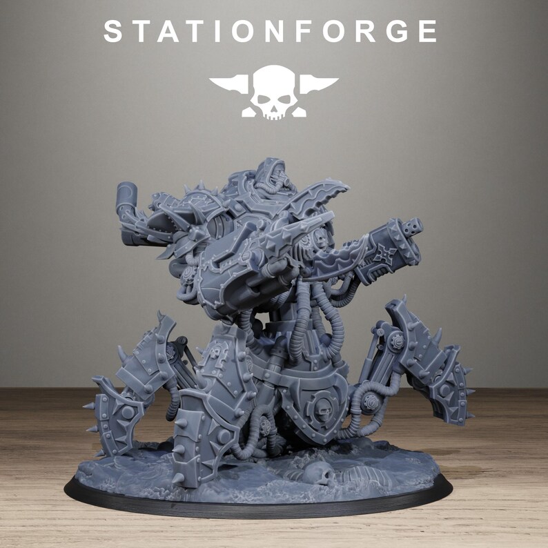 Scavenger Profaner | Station Forge 16k Resin Miniatures | 28mm 32mm Tabletop Wargaming | Unpainted image 8