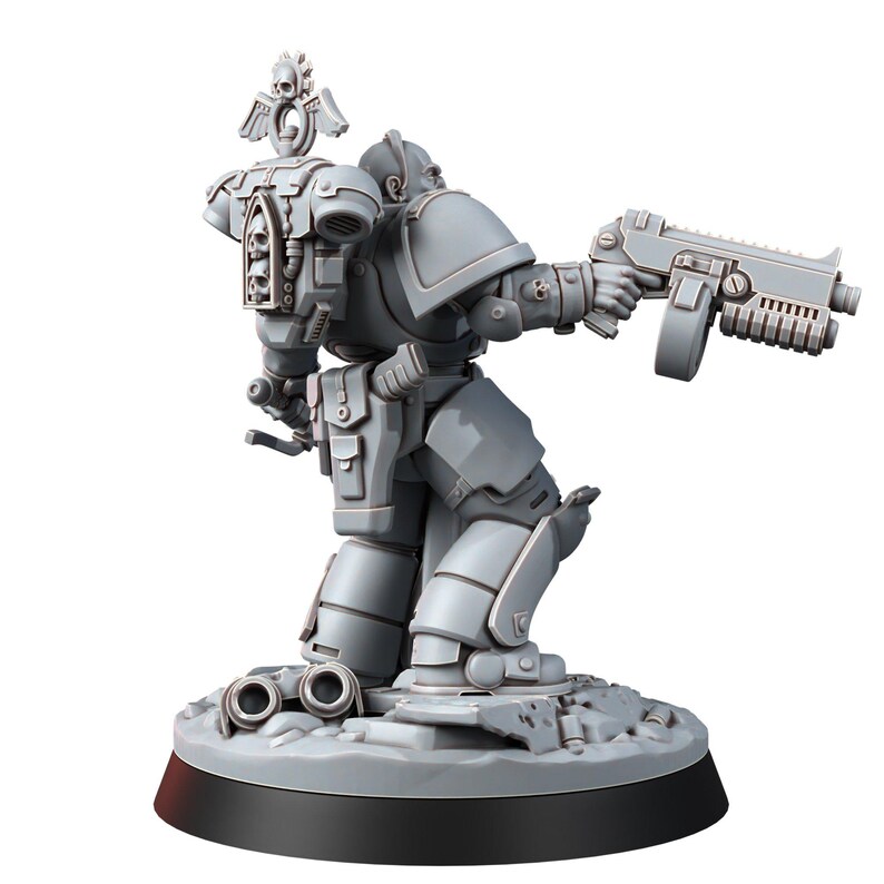 Space Knights Nomad | 16k Resin Miniatures | 28mm 32mm Tabletop Wargaming | Unpainted image 6