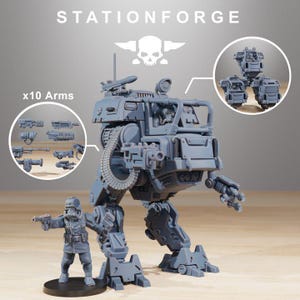 GrimGuard Startpaket | Station Forge 16k Resin Miniatyrer | 28 mm 32 mm Bordspel Krigsspel | Omålad bild 8