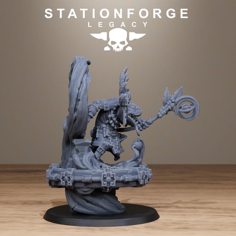 Legacy Bogkin Swamp Shaman | Station Forge 16k Resin Miniatures | 28mm 32mm Tabletop Wargaming | Unpainted image 7