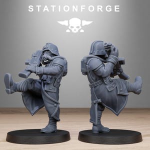 GrimGuard Shovel Trenches | Station Forge 16k Resin Miniatyrer | 28 mm 32 mm Bordsskiva Krigsspel | Omålad bild 10