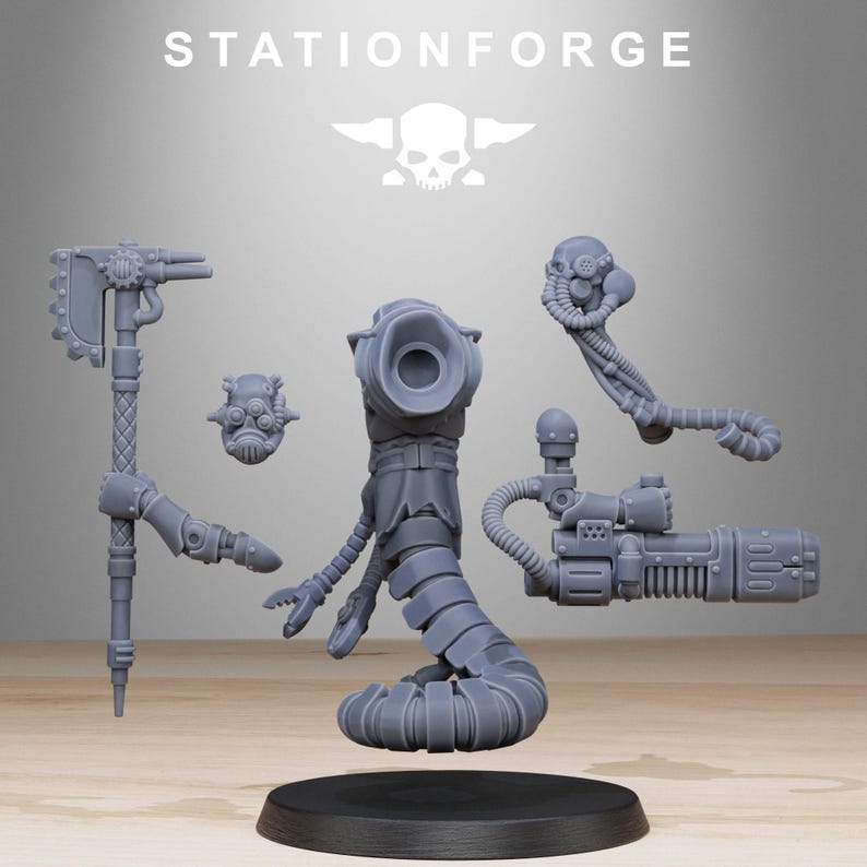 Serpientes Carroñeras / Miniaturas de Resina Station Forge 16k / 28 mm 32 mm Juegos de Guerra de Mesa / Sin Pintar imagen 4