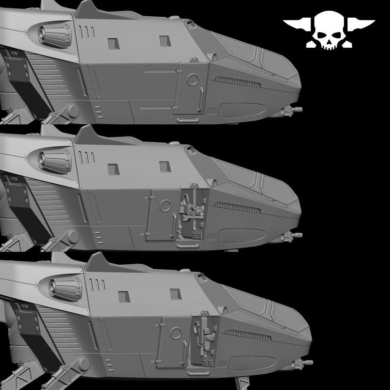 Vaskar Dropship | Station Forge 16k Resin Miniatures | 28mm 32mm Tabletop Wargaming | Unpainted image 10