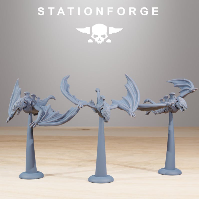 Xenaridendrache | Station Forge 16k Resinminiaturen | 28 mm/32 mm Tabletop-Wargaming | Unbemalt Bild 5