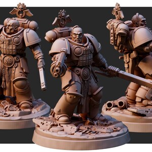 Space Knights Nomad | 16k Resin Miniatures | 28mm 32mm Tabletop Wargaming | Unpainted image 5