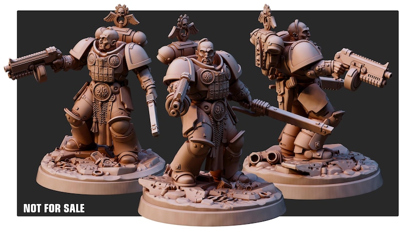 Space Knights Nomad | 16k Resin Miniatures | 28mm 32mm Tabletop Wargaming | Unpainted image 5