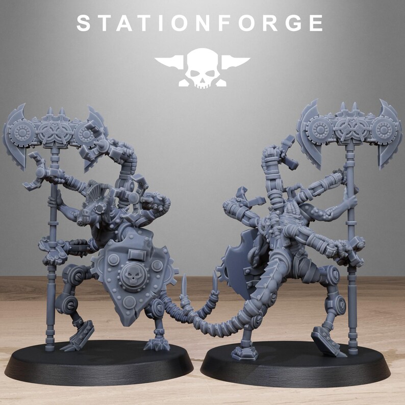 Raticus Technoclaw | Station Forge 16k Resin Miniatures | 28mm 32mm Tabletop Wargaming | Unpainted image 6