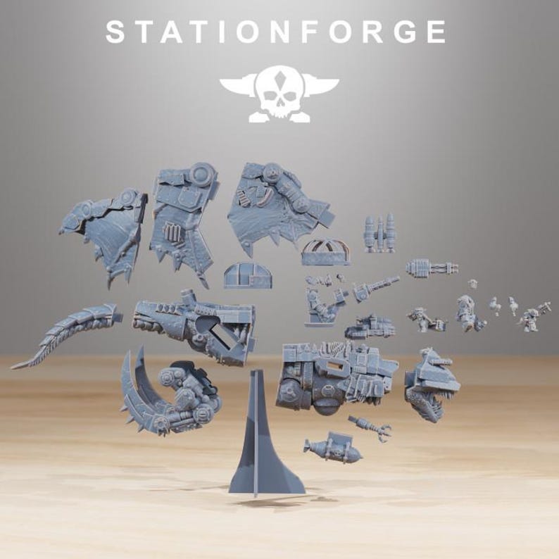 Orkaz Dragon Bomba | Station Forge 16k Resin Miniatures | 28mm 32mm Tabletop Wargaming | Unpainted image 3