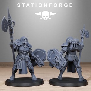 Vodalites Purifiers | Station Forge 16k Resin Miniatures | 28mm 32mm Tabletop Wargaming | Unpainted image 6