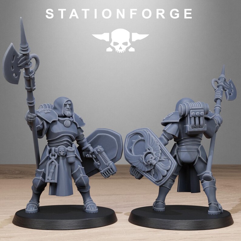 Vodalites Purifiers | Station Forge 16k Resin Miniatures | 28mm 32mm Tabletop Wargaming | Unpainted image 6