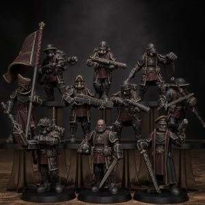 Königliche Garde-Vollstrecker | Station Forge 16k Resin-Miniaturen | 28 mm/32 mm Tabletop-Wargaming | Unbemalt Bild 1