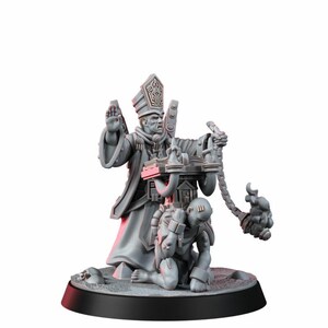 Space Knights Inquisitor Redemptor | Miniatury z żywicy 16k | 28 mm 32 mm Gry bitewne | Niepomalowane zdjęcie 5