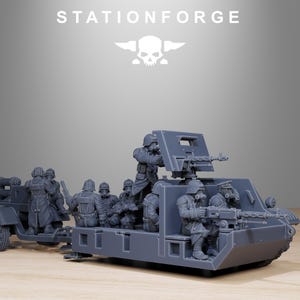 GrimGuard Tankette | Station Forge 16k Resin Miniatures | 28mm 32mm Tabletop Wargaming | Unpainted image 4