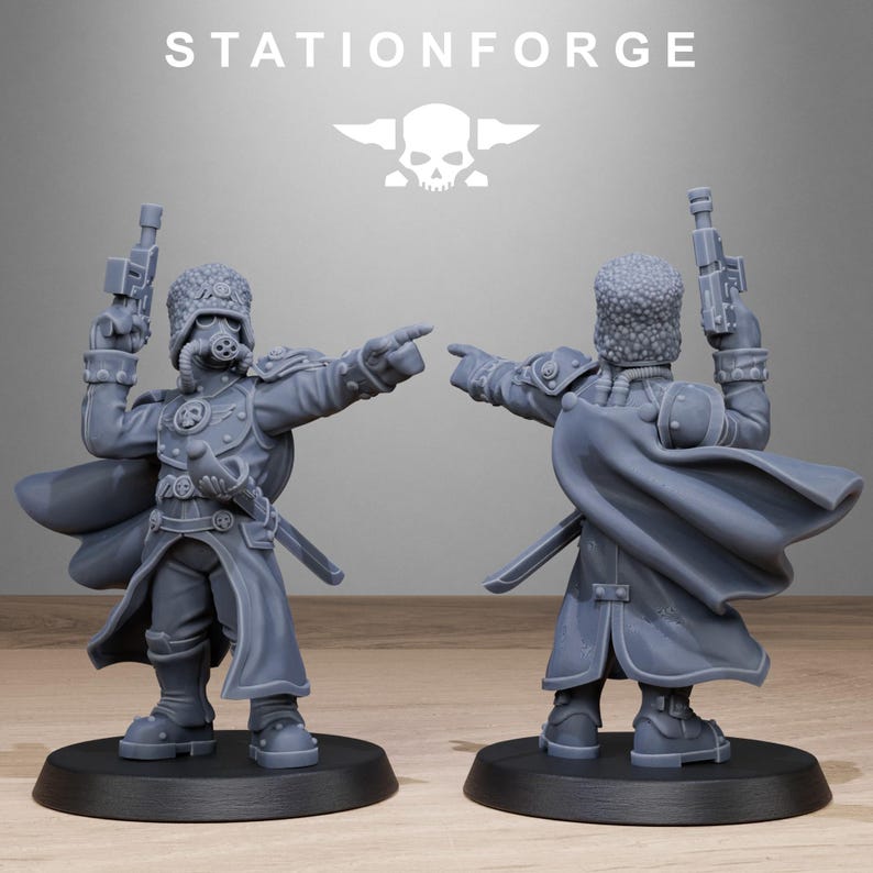 GRIM GUARD ROYALS | Station Forge 16k Resin Miniatures | 28mm 32mm Tabletop Wargaming | Unpainted image 3