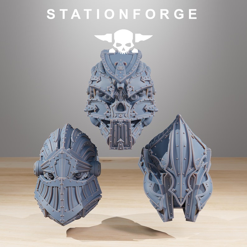 Scavengers Trident | Station Forge 16k Resin Miniatures | 28 mm 32 mm Tabletop Wargaming | Ongeverfd afbeelding 7