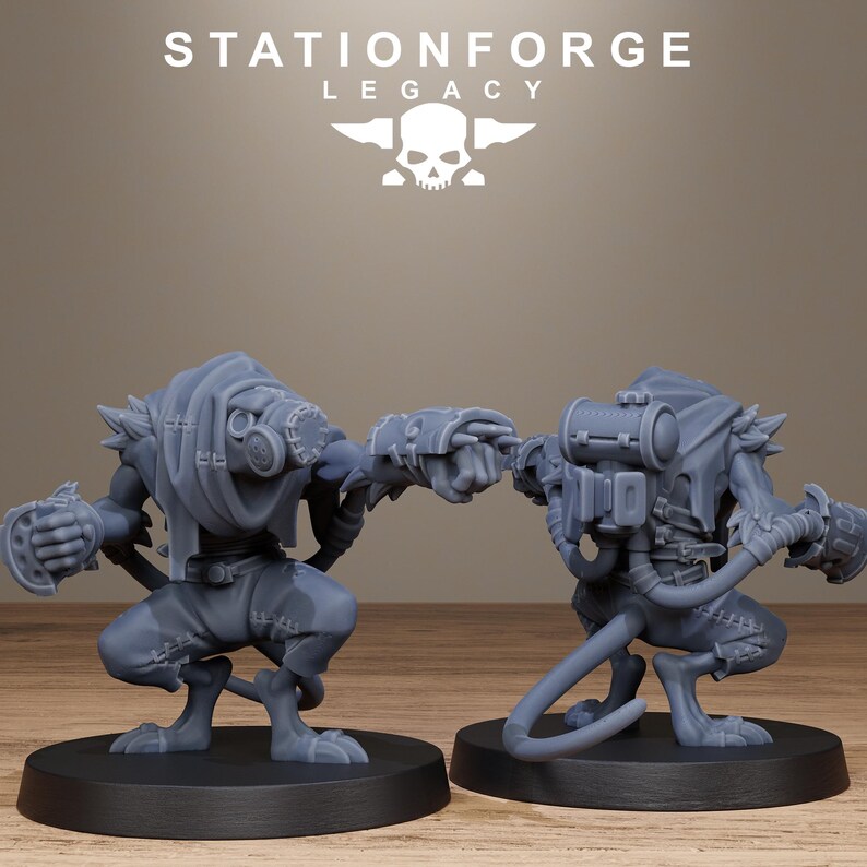 Rotfang Infantry | Station Forge 16k Resin Miniatures | 28mm 32mm Tabletop Wargaming | Unpainted image 5