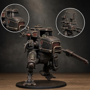 Freeguard Walker | Station Forge 16k Resin-Miniaturen | 28 mm/32 mm Tabletop-Wargaming | Unbemalt Bild 1