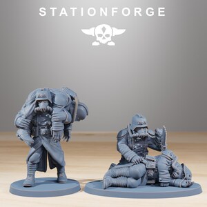 Grimguard The Fallen / Station Forge 16k Miniaturas de resina / 28 mm 32 mm Juegos de guerra de mesa / Sin pintar imagen 4