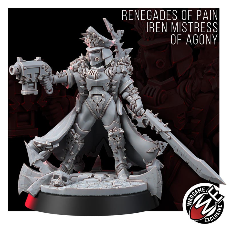 Miniatuur van Chaos Renegades | 16K harsfiguur voor oorlogsspellen (schaal 28 mm/32 mm) afbeelding 5