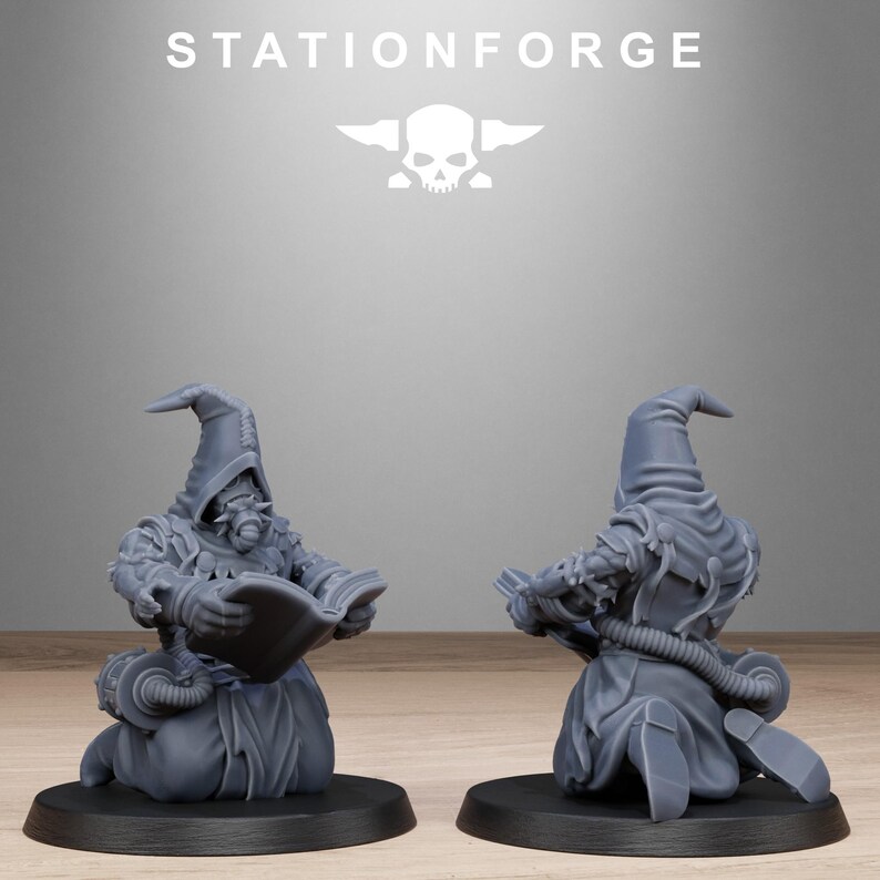 Místicos Carroñeros / Station Forge 16k Miniaturas de Resina / 28 mm 32 mm Juegos de Guerra de Mesa / Sin Pintar imagen 7