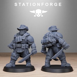 Grimguard Jungle Fighter Mutants | Station Forge 16k Resin Miniatures | 28mm 32mm Tabletop Wargaming | Unpainted image 10
