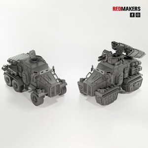 Heavy Armored Assault Vehicle | 16k Resin Miniatures | 28mm 32mm Tabletop Wargaming | Unpainted image 10