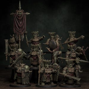 Legacy Chaosvale Infantry | Station Forge 16k Resin Miniatures | 28mm 32mm Tabletop Wargaming | Unpainted image 1