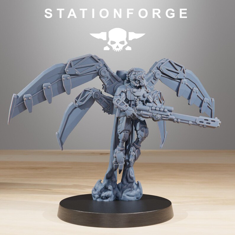 Scavenger Strikers | Station Forge 16k Resin Miniatures | 28mm 32mm Tabletop Wargaming | Unpainted image 7
