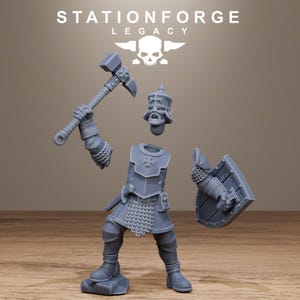 Infanterie Legacy Thorncrest | Figurines en résine Station Forge 16k | 28 mm et 32 mm | Jeux de figurines | Non peintes image 3