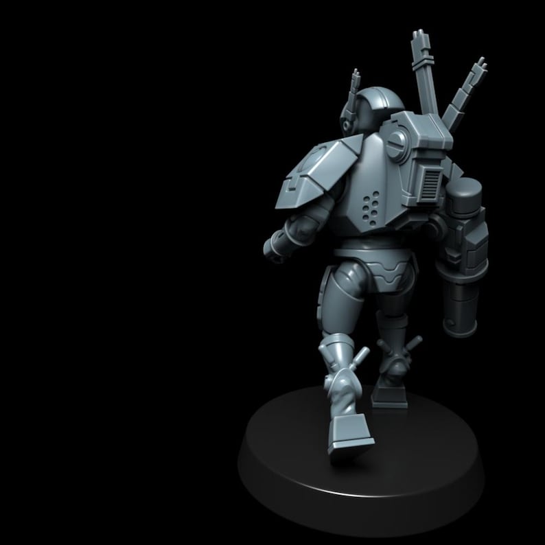 Trajes de sigilo Coalition EX15 / Miniaturas de resina 16k / 28 mm 32 mm para juegos de guerra de mesa / Sin pintar imagen 6