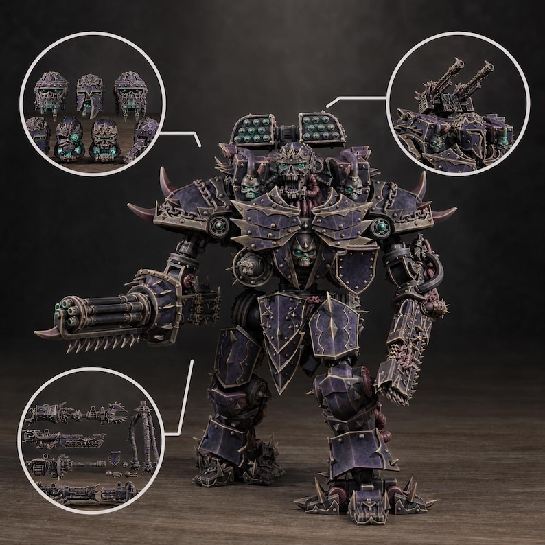 Pythonicus Defender MK2 | Station Forge 16k Resin Miniatures | 28mm 32mm Tabletop Wargaming | Unpainted image 1